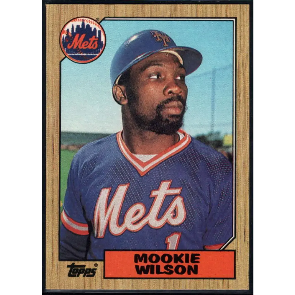1987 Topps #625 Mookie Wilson EX Excellent New York Mets Baseball Card Image 1