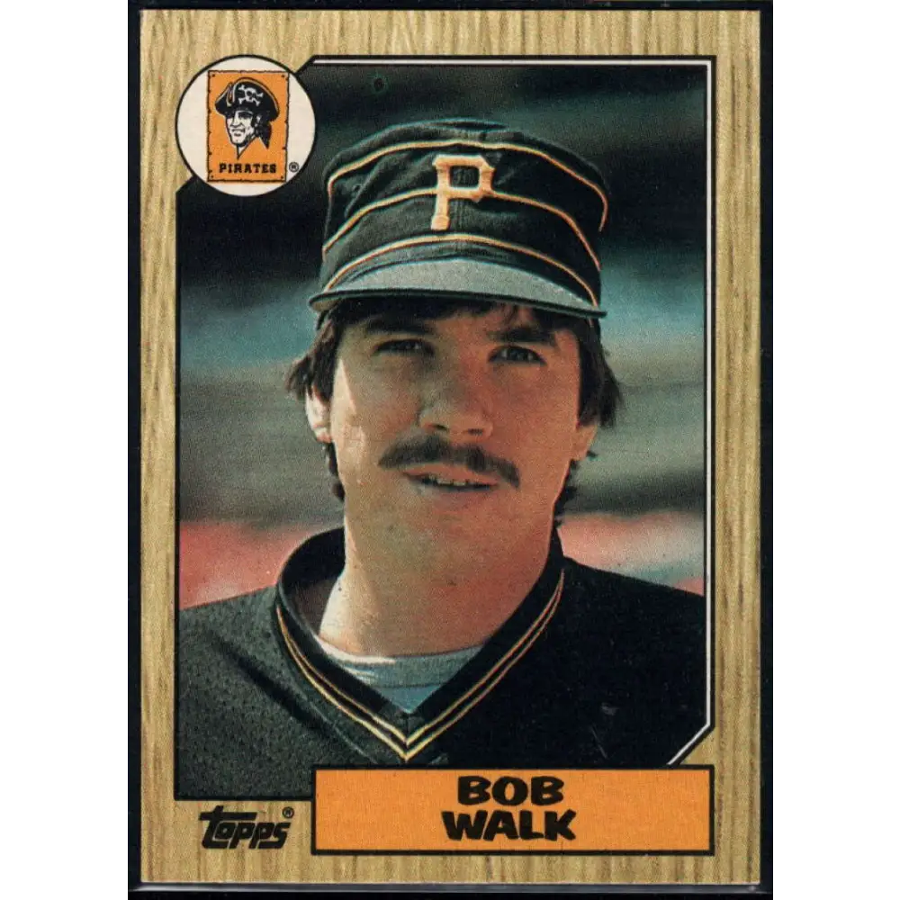 1987 Topps #628 Bob Walk EX Excellent Pittsburgh Pirates Baseball Card Image 1