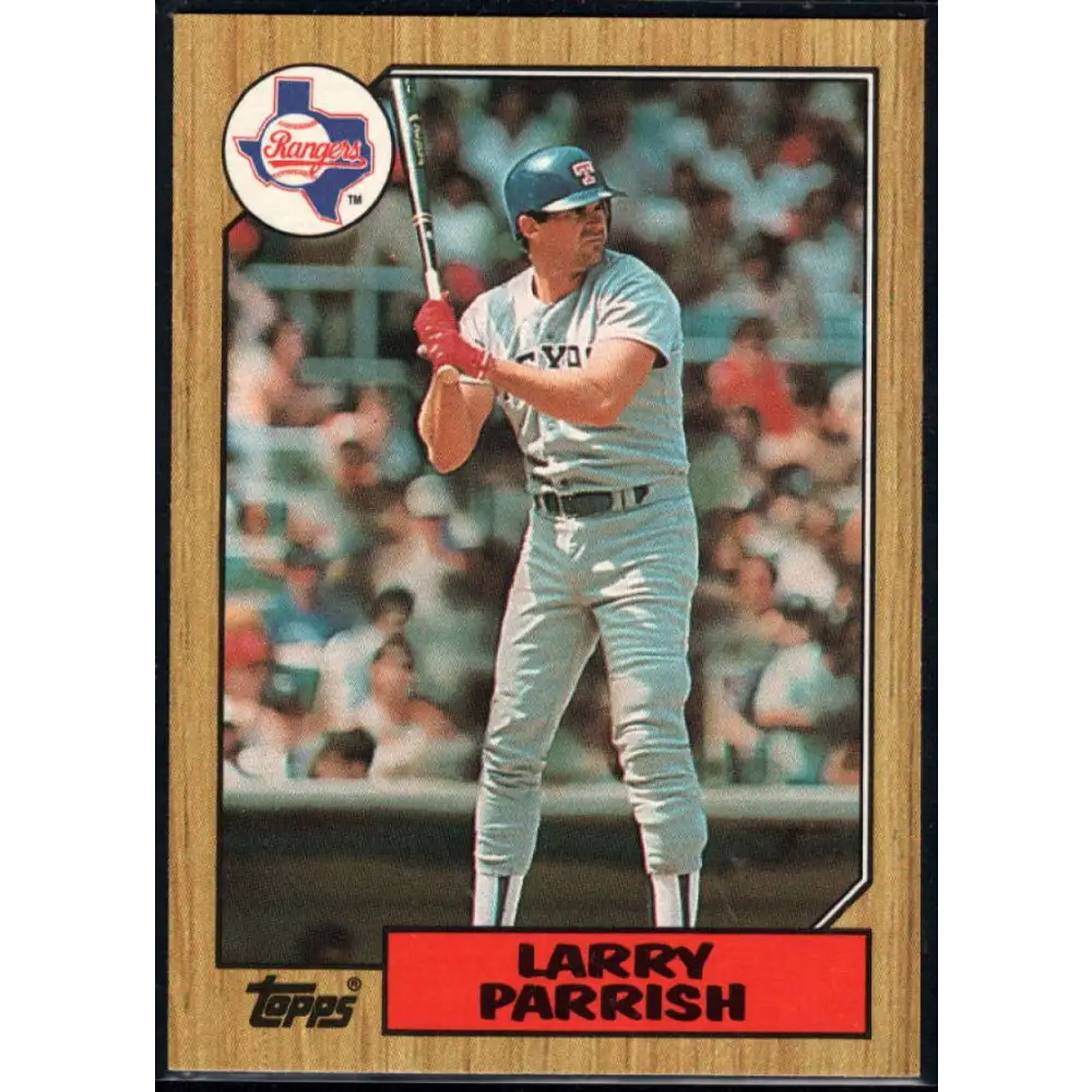 1987 Topps #629 Larry Parrish EX Excellent Texas Rangers Baseball Card Image 1