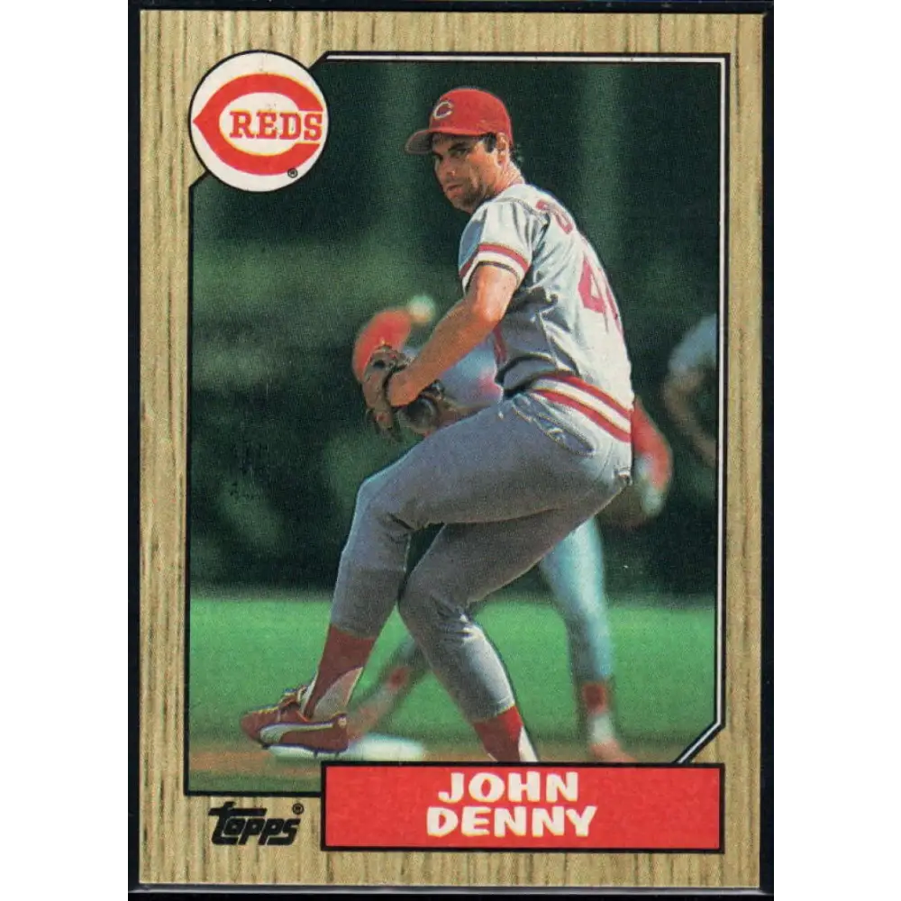 1987 Topps #644 John Denny EX Excellent Cincinnati Reds Baseball Card Image 1