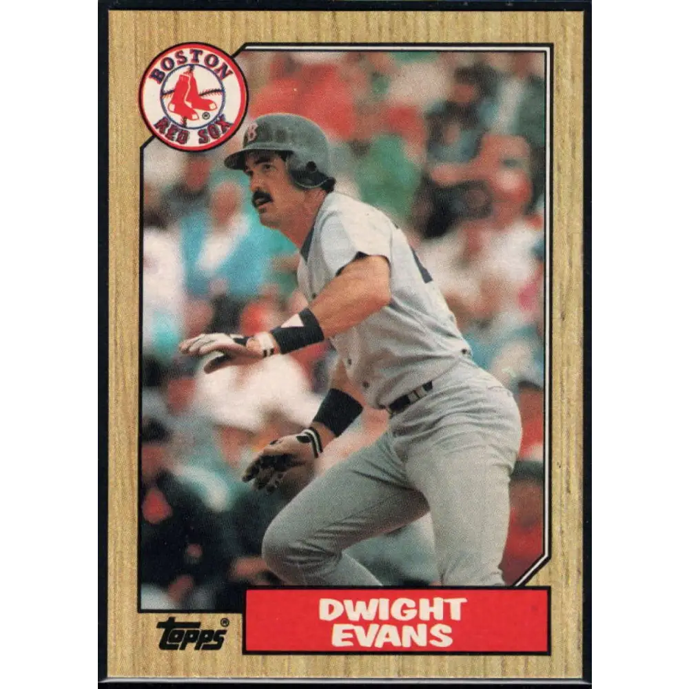 1987 Topps #645 Dwight Evans EX Excellent Boston Red Sox Baseball Card Image 1
