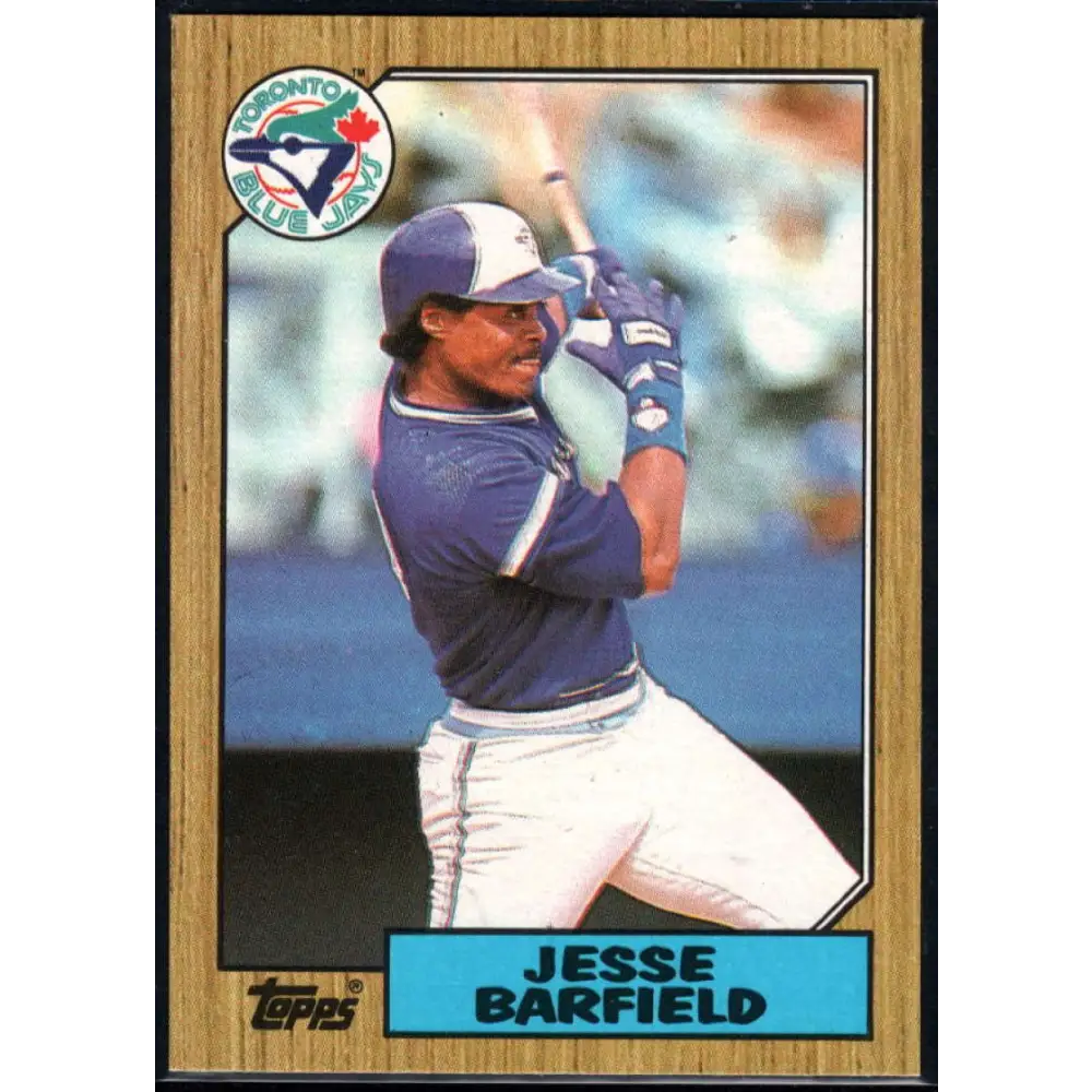1987 Topps #655 Jesse Barfield EX Excellent Toronto Blue Jays Baseball Card Image 1