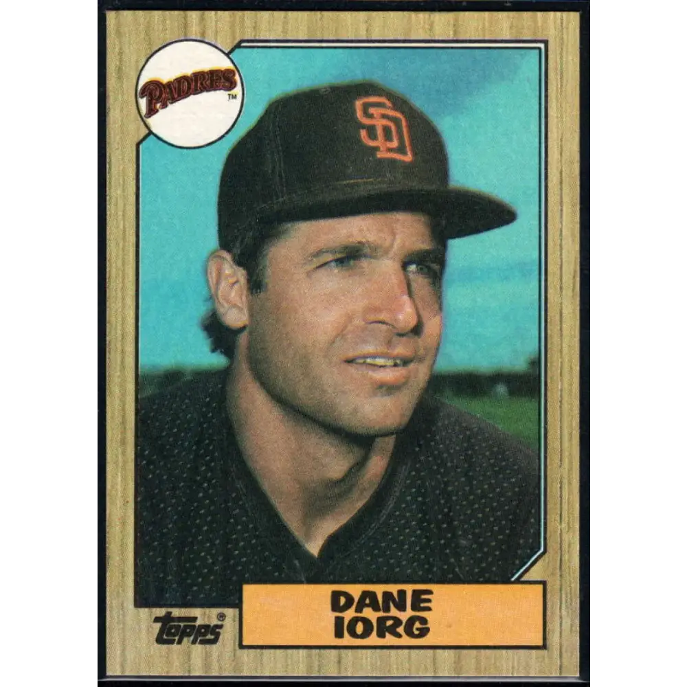 1987 Topps #690 Dane Iorg EX Excellent San Diego Padres Baseball Card Image 1