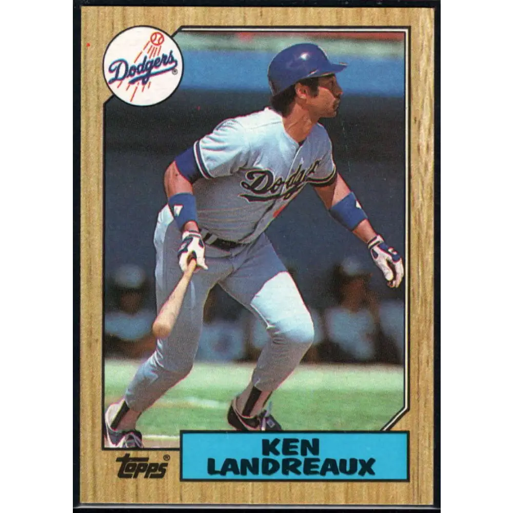 1987 Topps #699 Ken Landreaux EX Excellent Los Angeles Dodgers Baseball Card Image 1