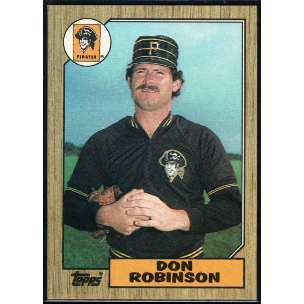 1987 Topps #712 Don Robinson EX Excellent Pittsburgh Pirates Baseball Card Image 1