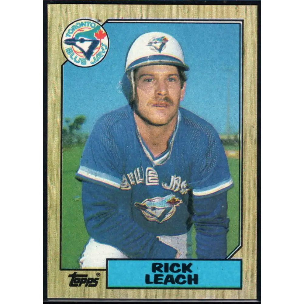 1987 Topps #716 Rick Leach EX Excellent Toronto Blue Jays Baseball Card Image 1
