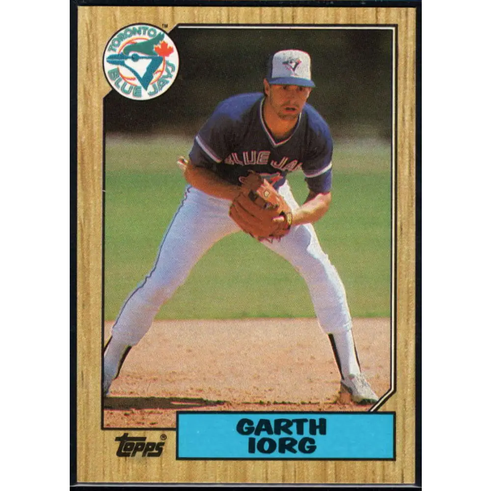 1987 Topps #751 Garth Iorg EX Excellent Toronto Blue Jays Baseball Card Image 1