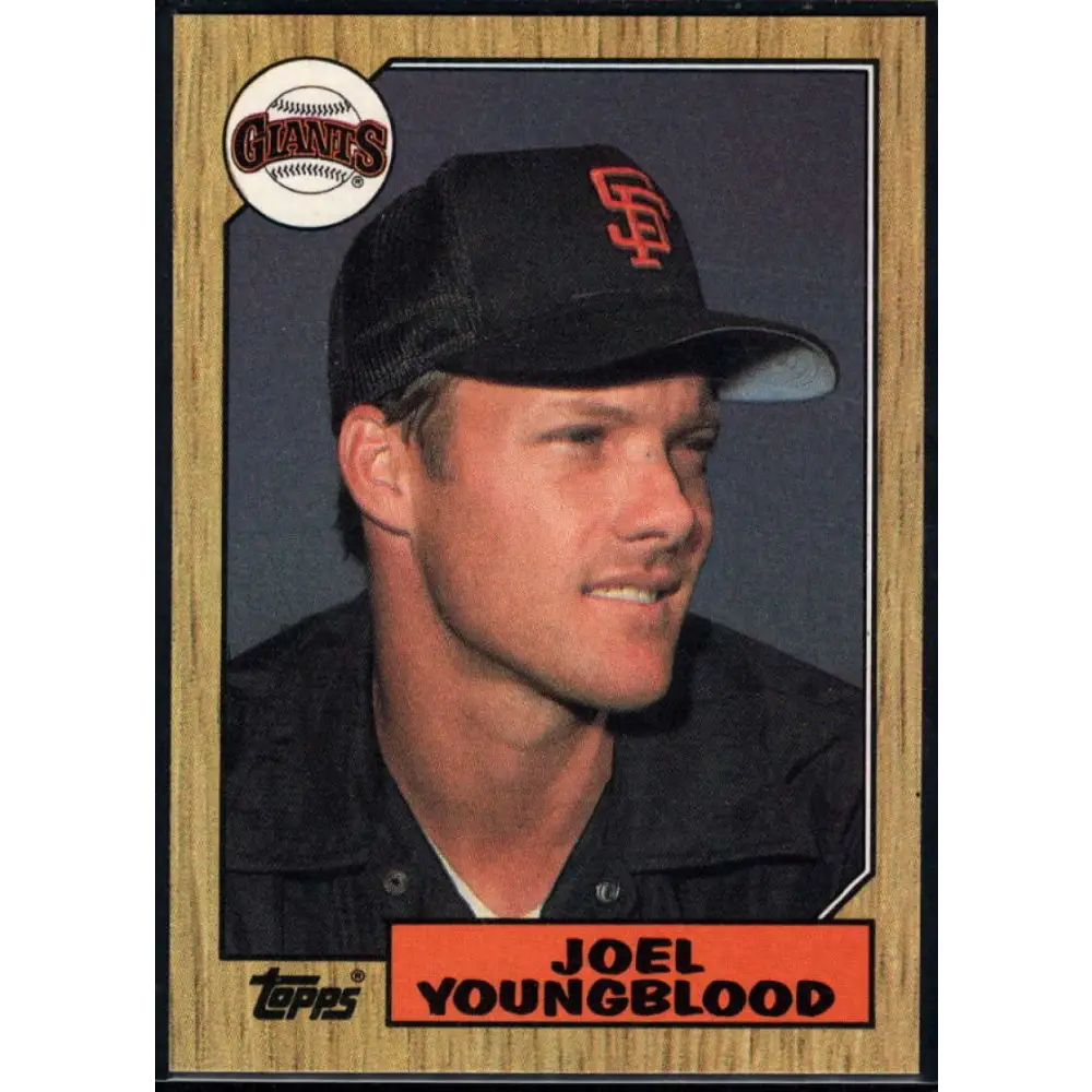 1987 Topps #759 Joel Youngblood EX Excellent San Francisco Giants Baseball Card Image 1