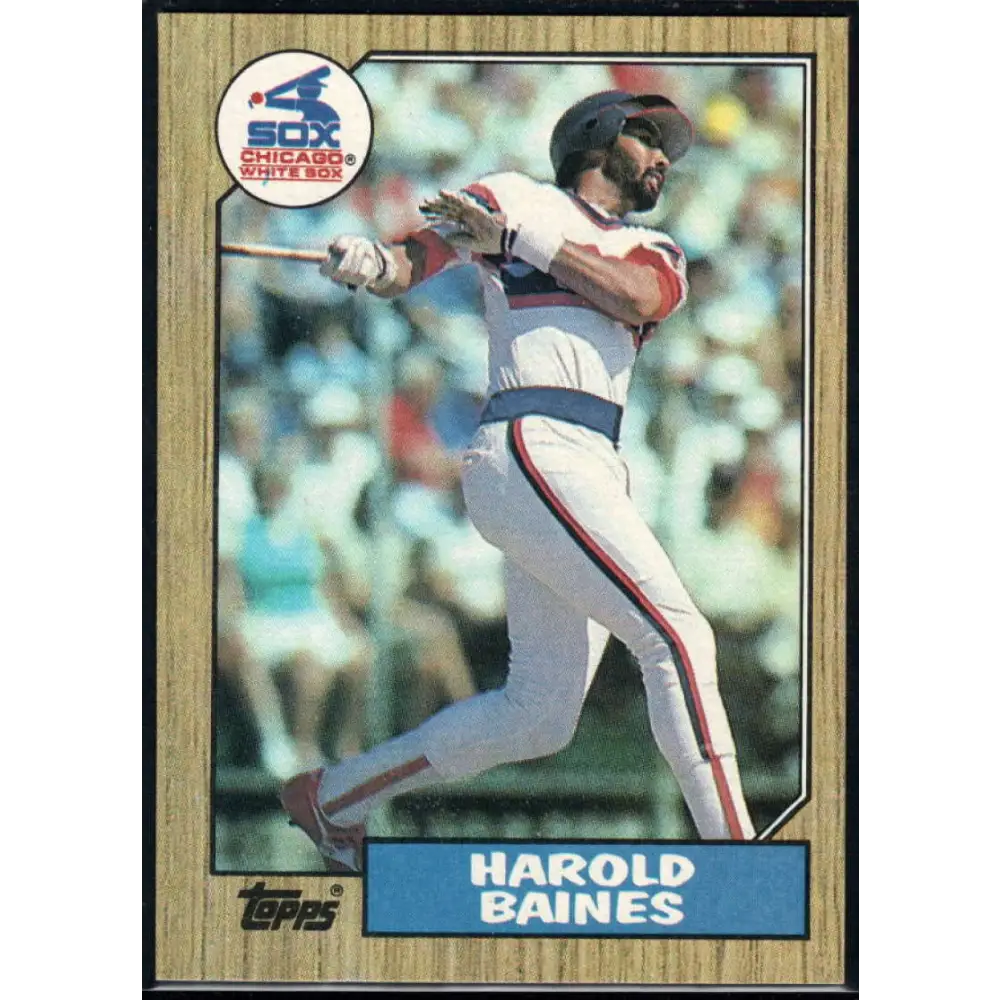 1987 Topps #772 Harold Baines EX Excellent Chicago White Sox Baseball Card Image 1