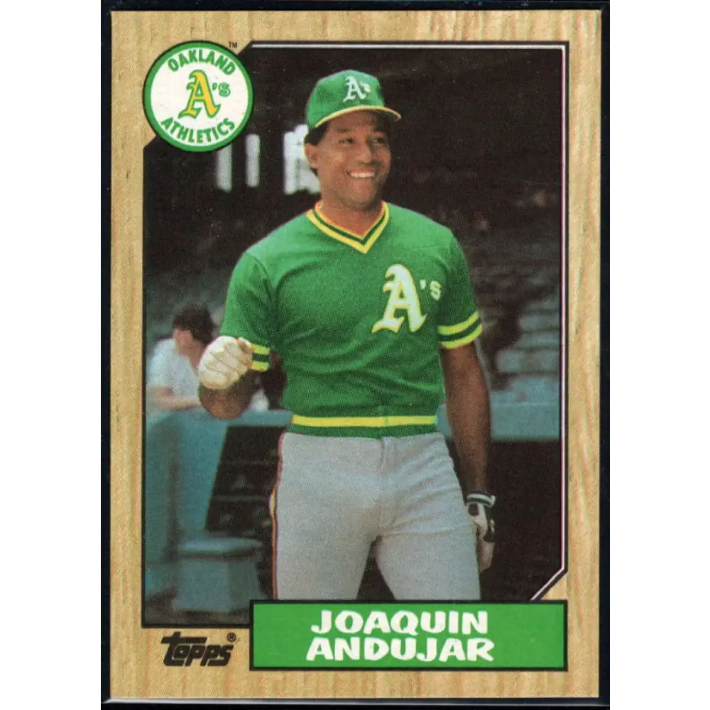 1987 Topps #775 Joaquin Andujar EX Excellent Oakland Athletics Baseball Card Image 1