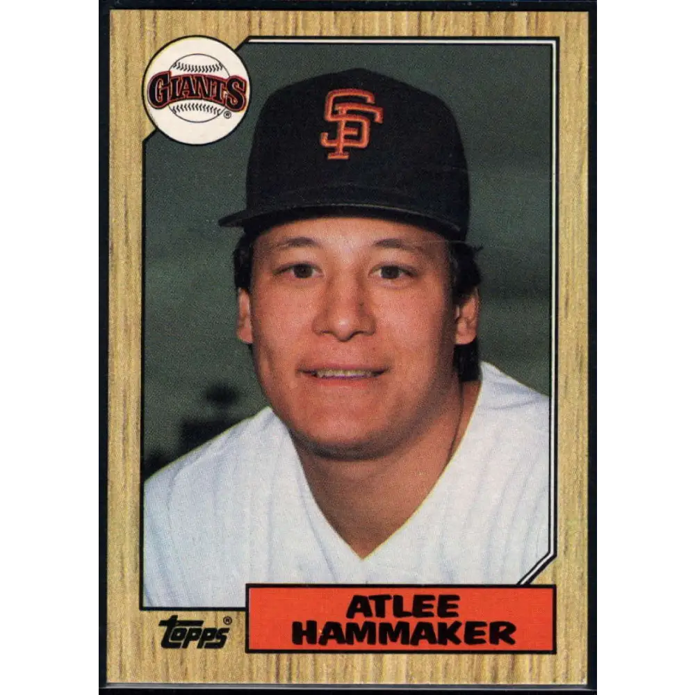 1987 Topps #781 Atlee Hammaker EX Excellent San Francisco Giants Baseball Card Image 1