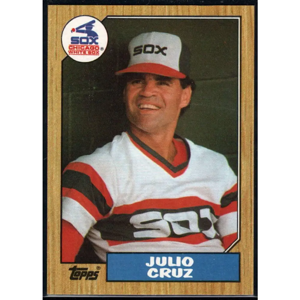 1987 Topps #790 Julio Cruz EX Excellent Chicago White Sox Baseball Card Image 1
