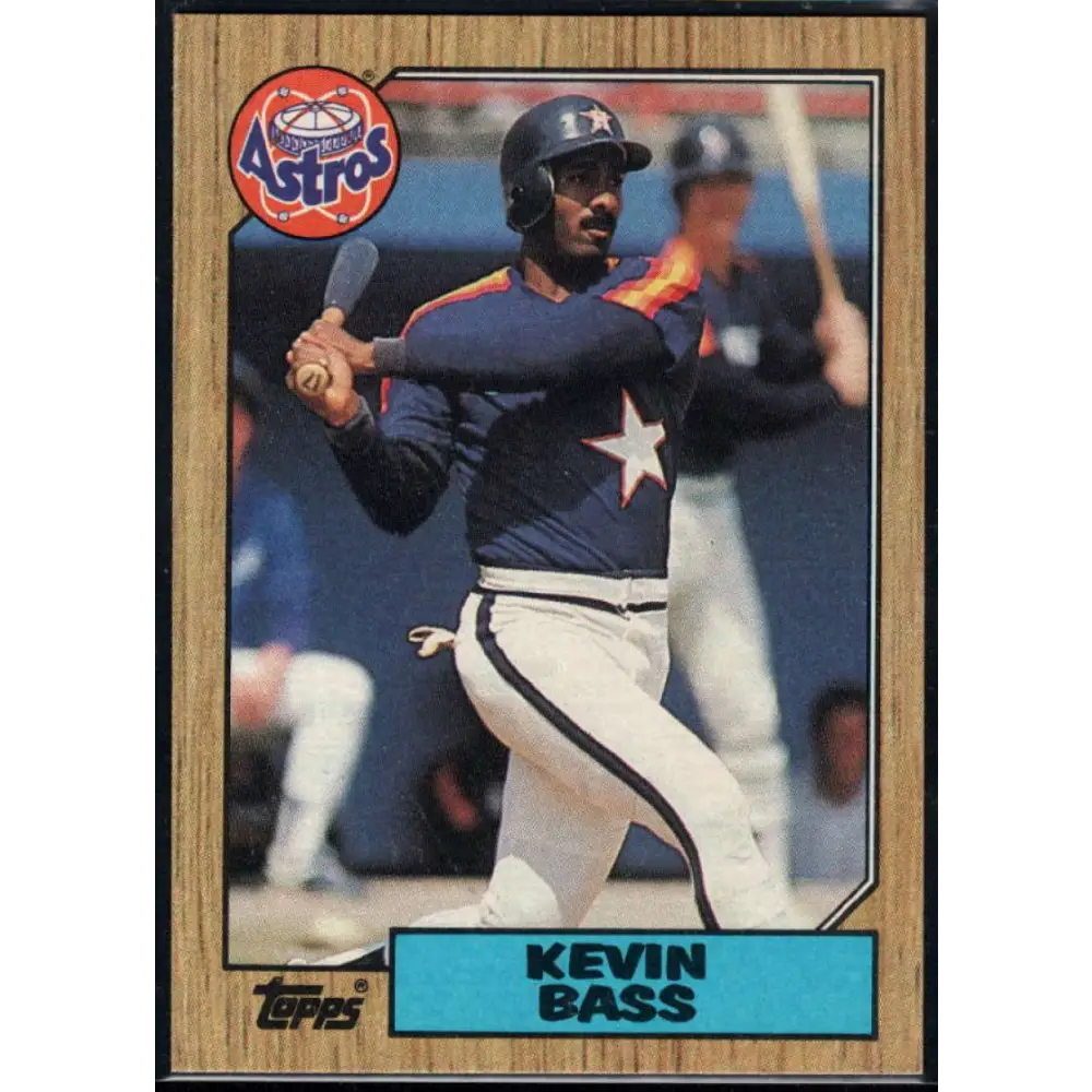 1987 Topps #85 Kevin Bass EX Excellent Houston Astros Baseball Card Image 1