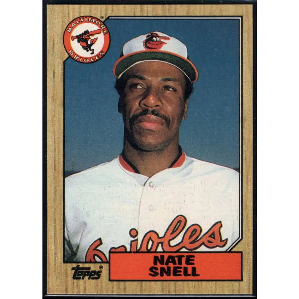 1987 Topps #86 Nate Snell EX Excellent Baltimore Orioles Baseball Card Image 1