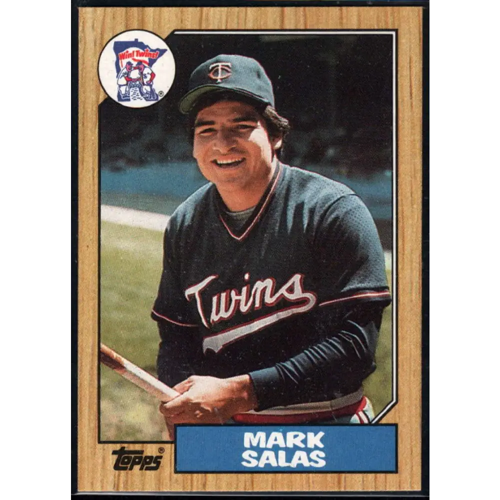 1987 Topps #87 Mark Salas EX Excellent Minnesota Twins Baseball Card Image 1