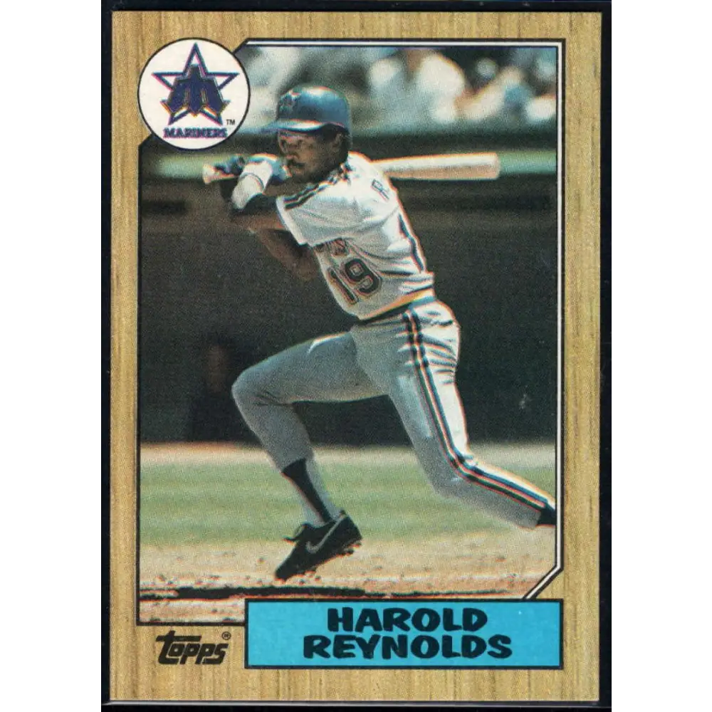 1987 Topps #91 Harold Reynolds EX Excellent Seattle Mariners Baseball Card Image 1