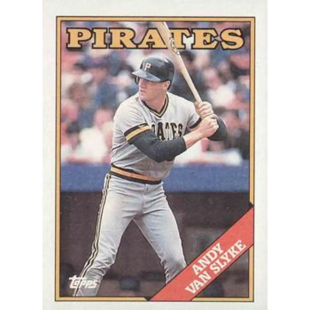 1988 Topps #142 Andy Van Slyke NM-MT Pittsburgh Pirates Baseball Card Image 1