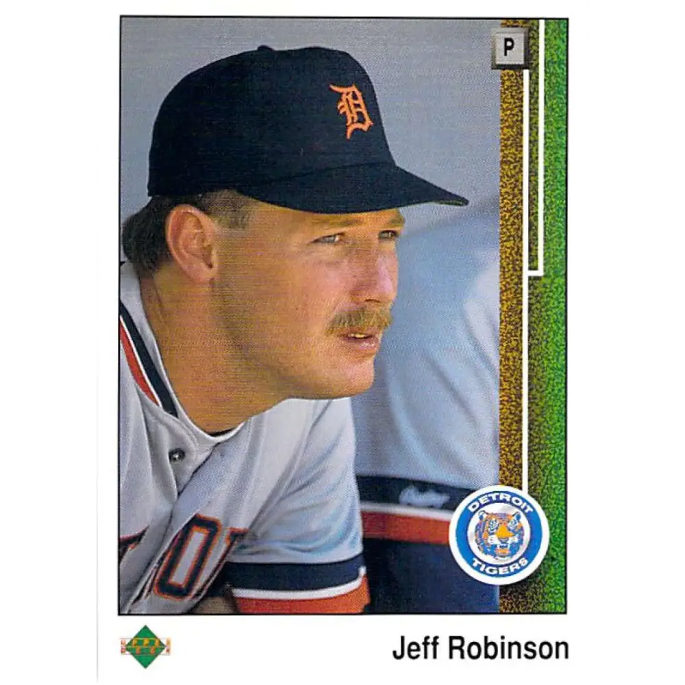 1989 Upper Deck #472 Jeff Robinson NM-MT Detroit Tigers Baseball Card Image 1
