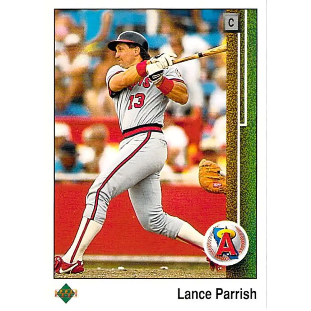 1989 Upper Deck #775 Lance Parrish NM-MT California Angels Baseball Card Image 1