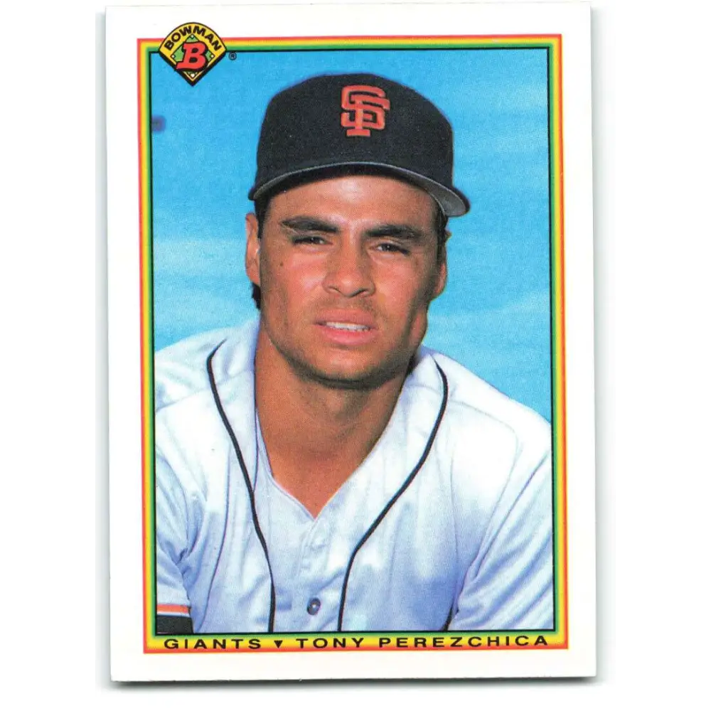 1990 Bowman #235 Tony Perezchica NM-MT San Francisco Giants Baseball Card Image 2