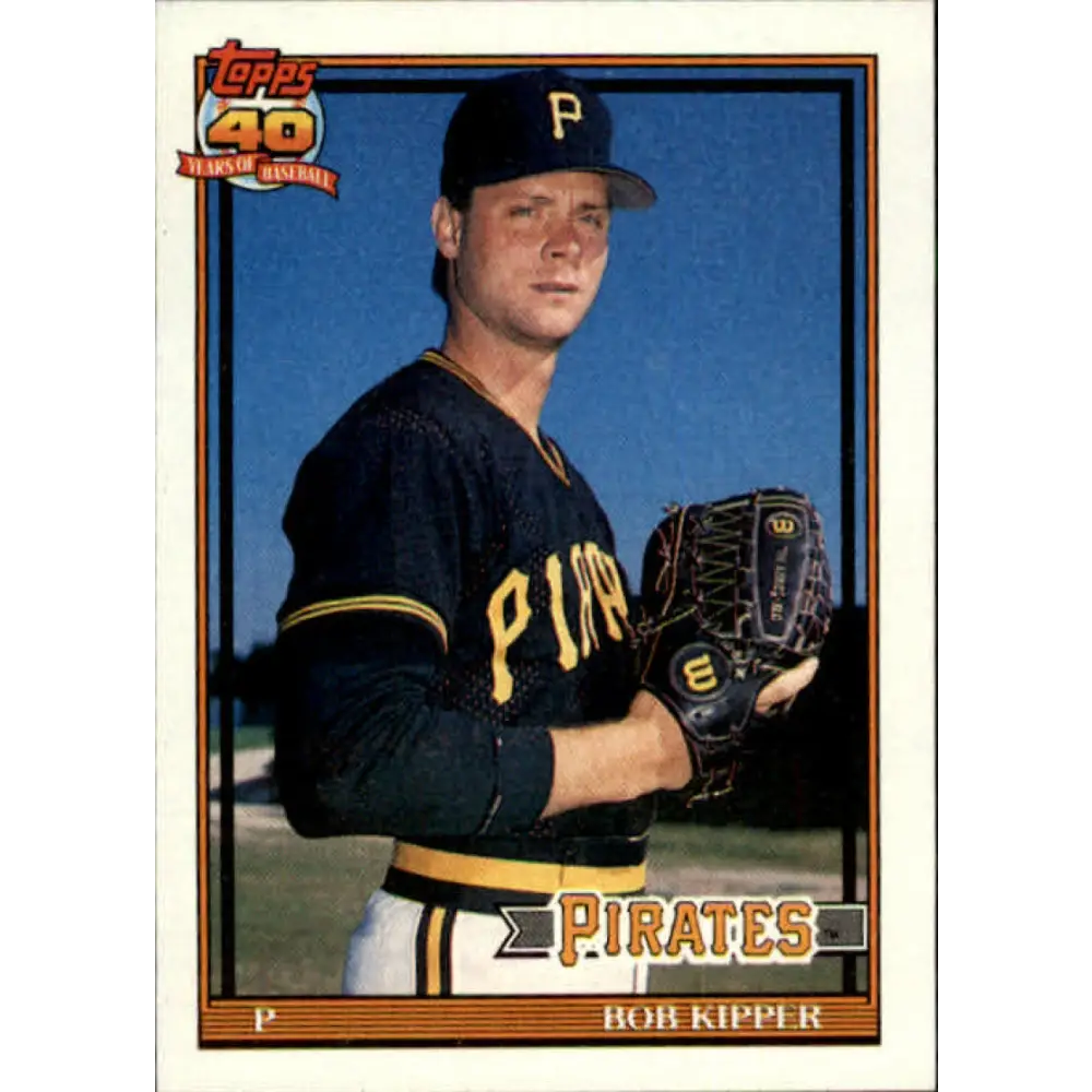 1991 Topps #551 Bob Kipper NM-MT Pittsburgh Pirates Baseball Card Image 1