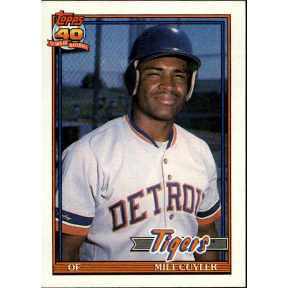 1991 Topps #684 Milt Cuyler NM-MT Detroit Tigers Baseball Card Image 1