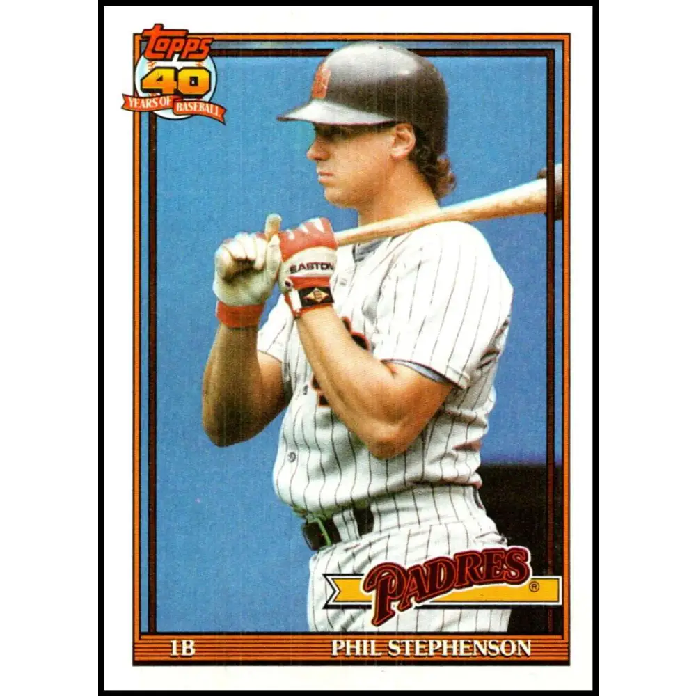 1991 Topps #725 Ron Gant NM-MT Atlanta Braves Baseball Card Image 1