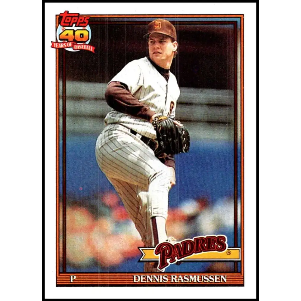 1991 Topps #774 Dennis Rasmussen NM-MT San Diego Padres Baseball Card Image 1