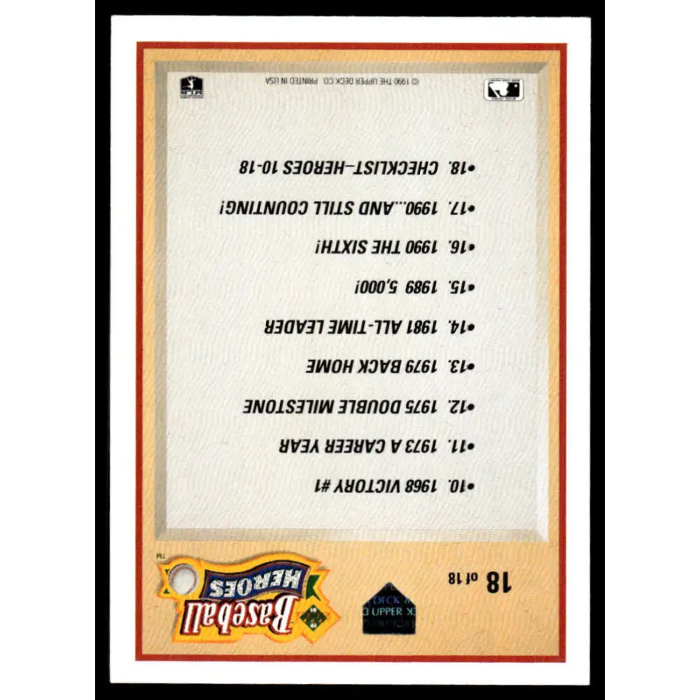 1991 Upper Deck #18 Nolan Ryan EX/NM Mets / Angels / Astros / Rangers Baseball Card Image 2