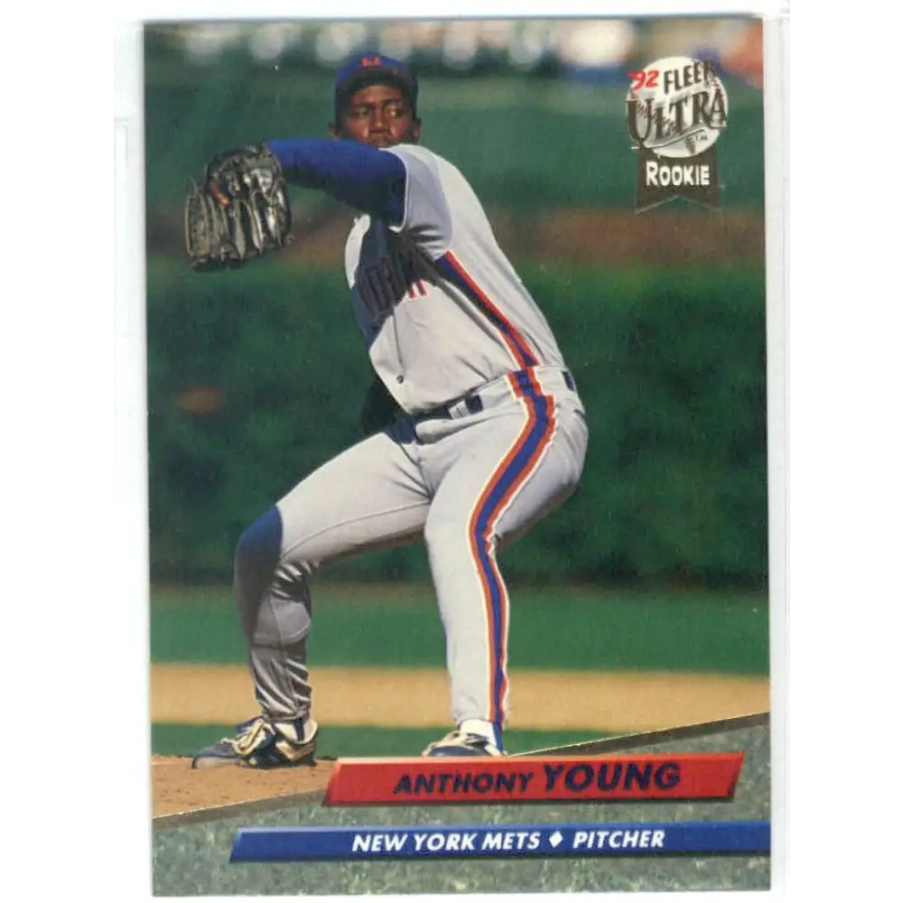 1992 Fleer Ultra #238 Anthony Young NM-MT New York Mets Baseball Card Image 1