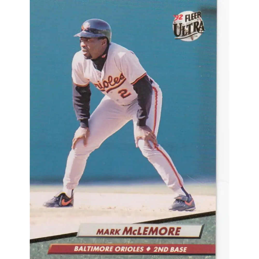1992 Fleer Ultra #304 Mark McLemore NM-MT Baltimore Orioles Baseball Card Image 2