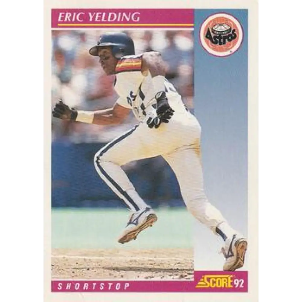 1992 Score #197 Eric Yelding NM-MT Houston Astros Baseball Card Image 1