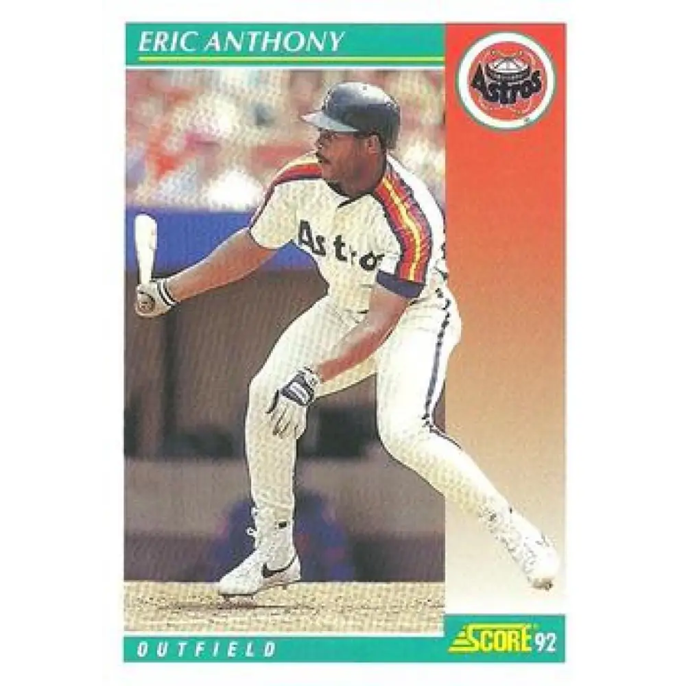 1992 Score #315 Eric Anthony NM-MT Houston Astros Baseball Card Image 1