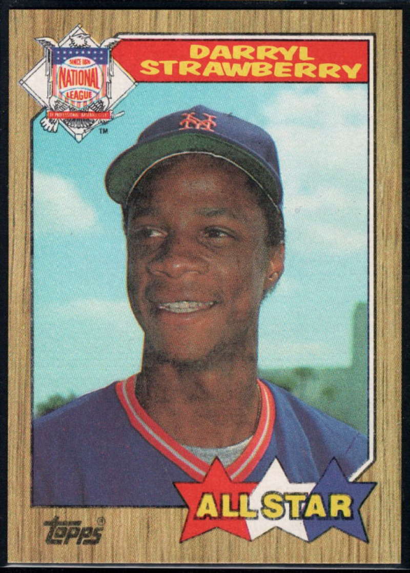 1987 Topps #601 Darryl Strawberry EX Excellent New York Mets Baseball Card Image 1