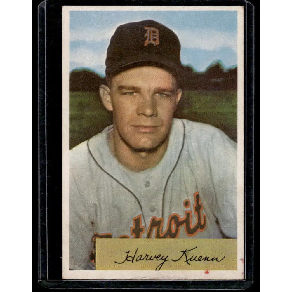 1954 Bowman #23 Harvey Kuenn Detroit Tigers EX Excellent Image 1