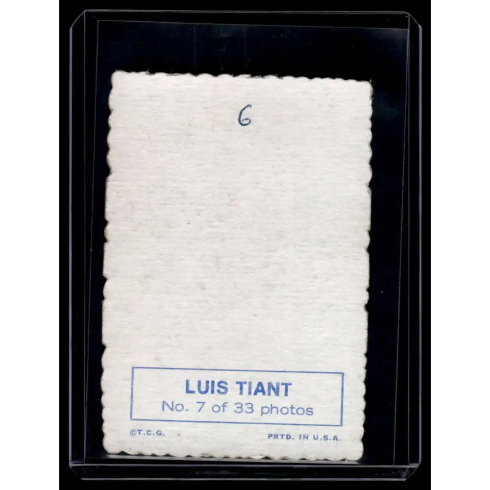 1969 Topps #7 Luis Tiant EX Cleveland Indians Baseball Card Image 2
