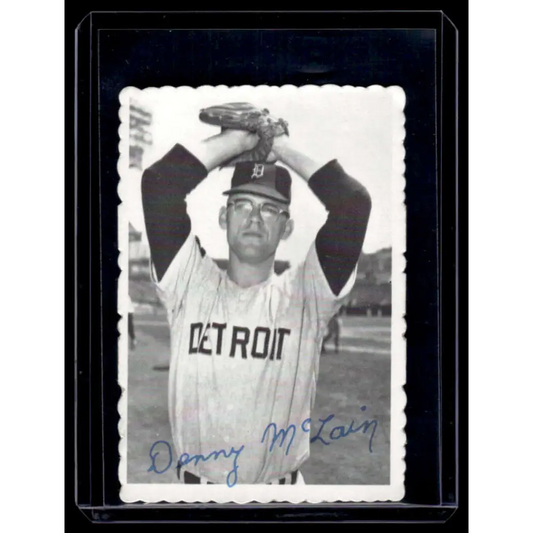 1969 Topps Deckle Edge #8 Denny McLain EX Detroit Tigers Baseball Card Image 1