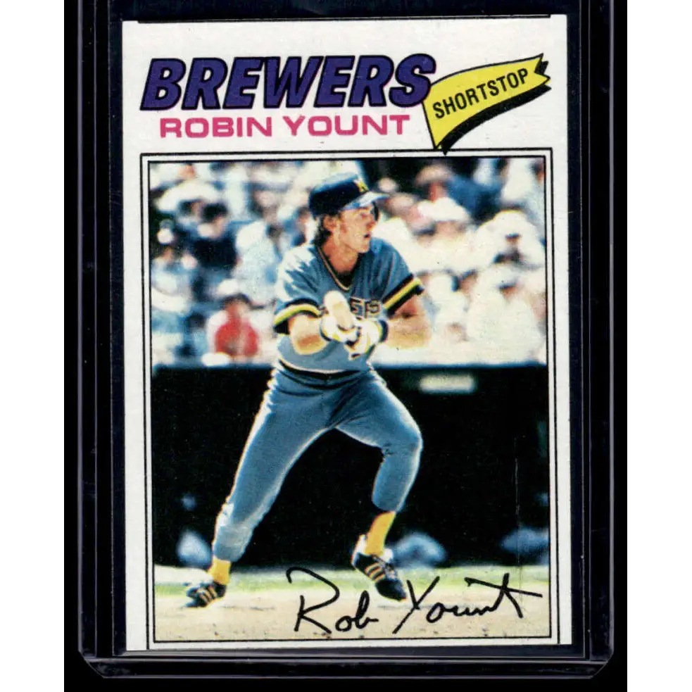 1977 Topps #635 Robin Yount EX Milwaukee Brewers Baseball Card Image 1
