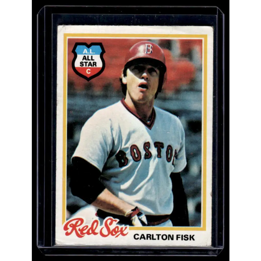 1978 Topps #270 Carlton Fisk EX Boston Red Sox Baseball Card Image 1