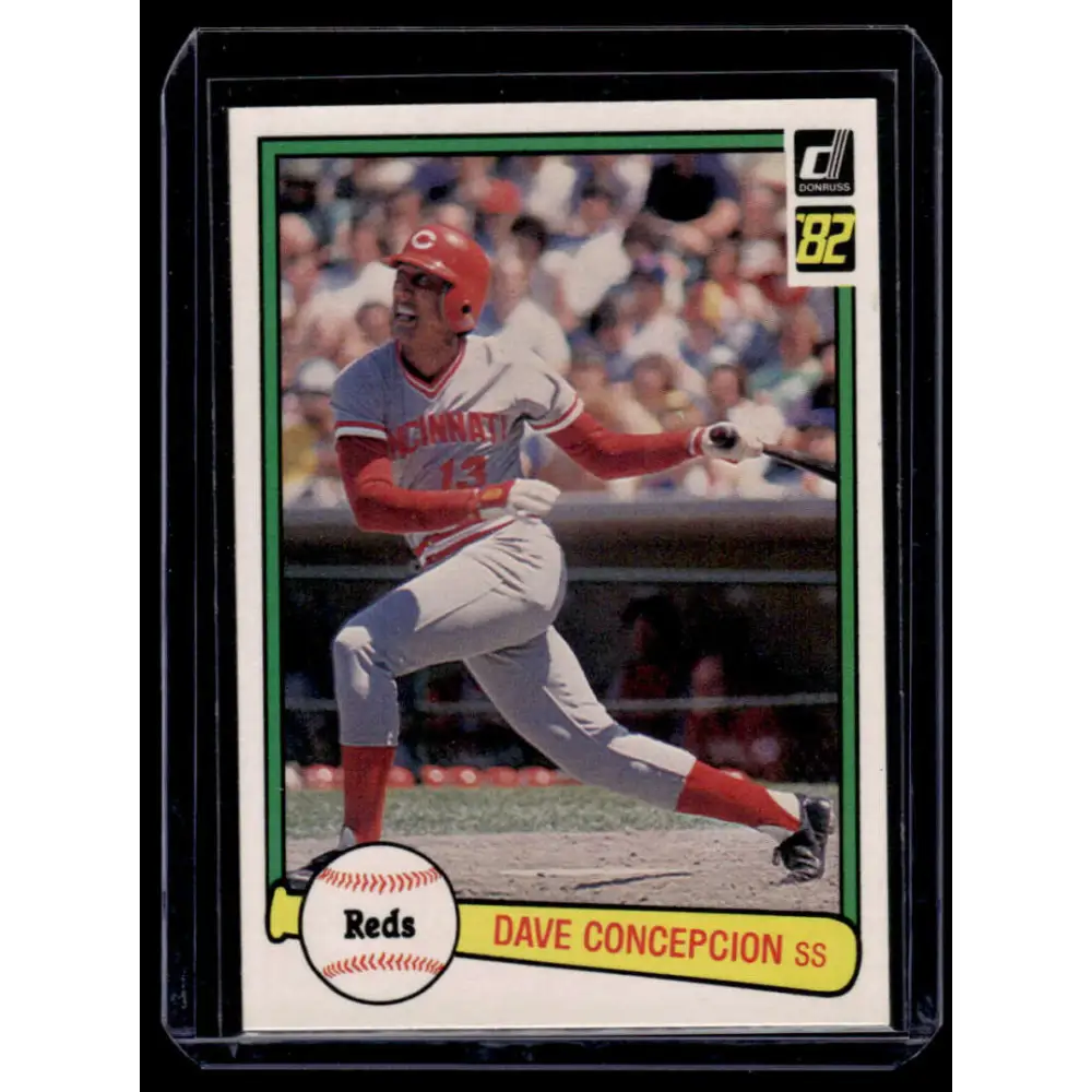 1982 Donruss #421 Dave Concepcion Cincinnati Reds NM-MT Baseball Card Image 1