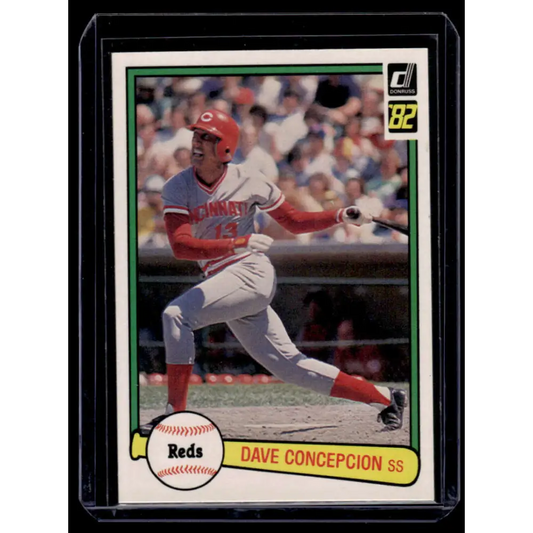 1982 Donruss #421 Dave Concepcion Cincinnati Reds NM-MT Baseball Card Image 1