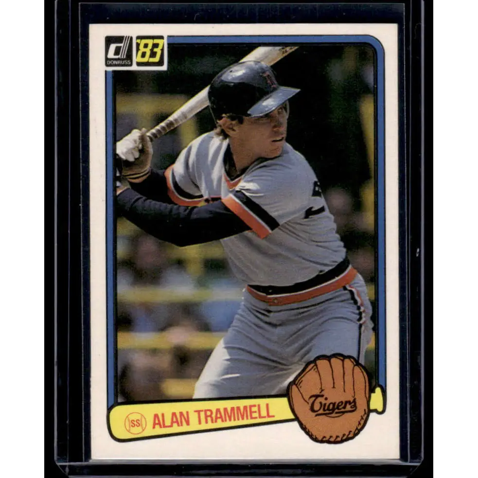 1983 Donruss #207 Alan Trammell VG Detroit Tigers Baseball Card Image 1