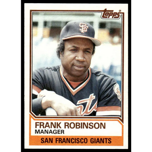 1983 Topps #576 Frank Robinson EX/NM San Francisco Giants Baseball Card Image 1