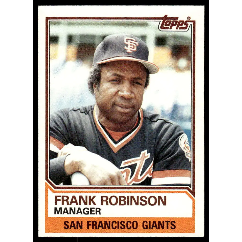 1983 Topps #576 Frank Robinson EX/NM San Francisco Giants Baseball Card Image 1