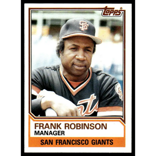 1983 Topps #576 Frank Robinson EX/NM San Francisco Giants Baseball Card Image 1