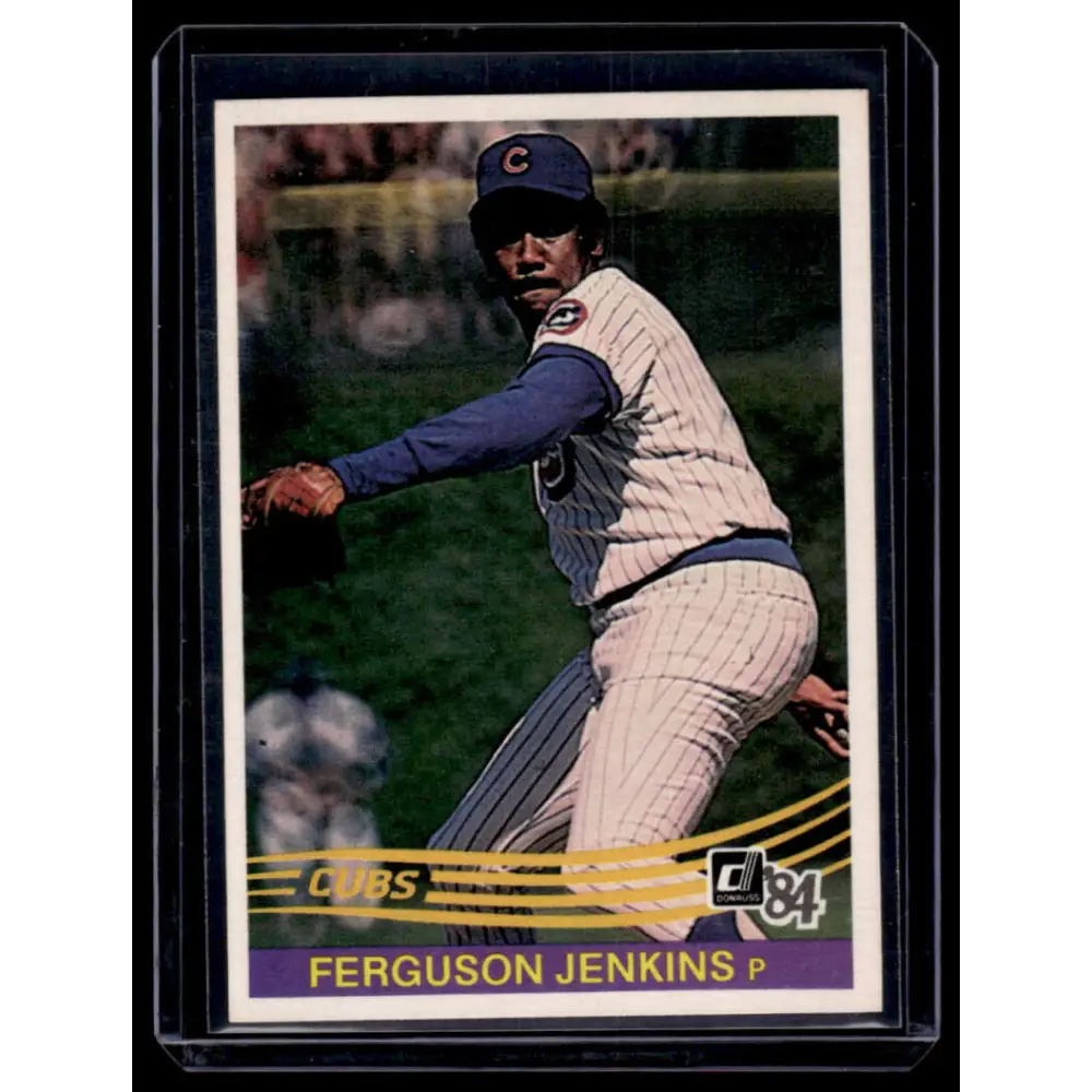 1984 Donruss #189 Ferguson Jenkins EX Chicago Cubs Baseball Card Image 1