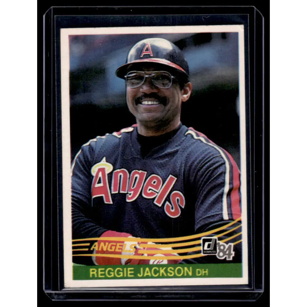 1984 Donruss #57 Reggie Jackson EX California Angels Baseball Card Image 1