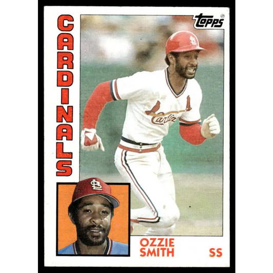 1984 Topps #130 Ozzie Smith EX/NM St. Louis Cardinals Baseball Card Image 1