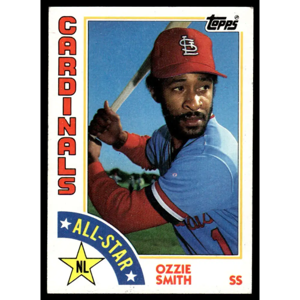 1984 Topps #389 Ozzie Smith EX/NM St. Louis Cardinals Baseball Card Image 1