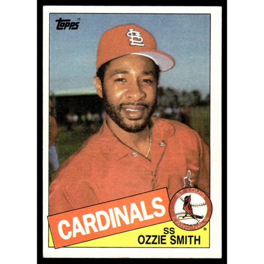 1985 Topps #605 Ozzie Smith EX/NM St. Louis Cardinals Baseball Card Image 1